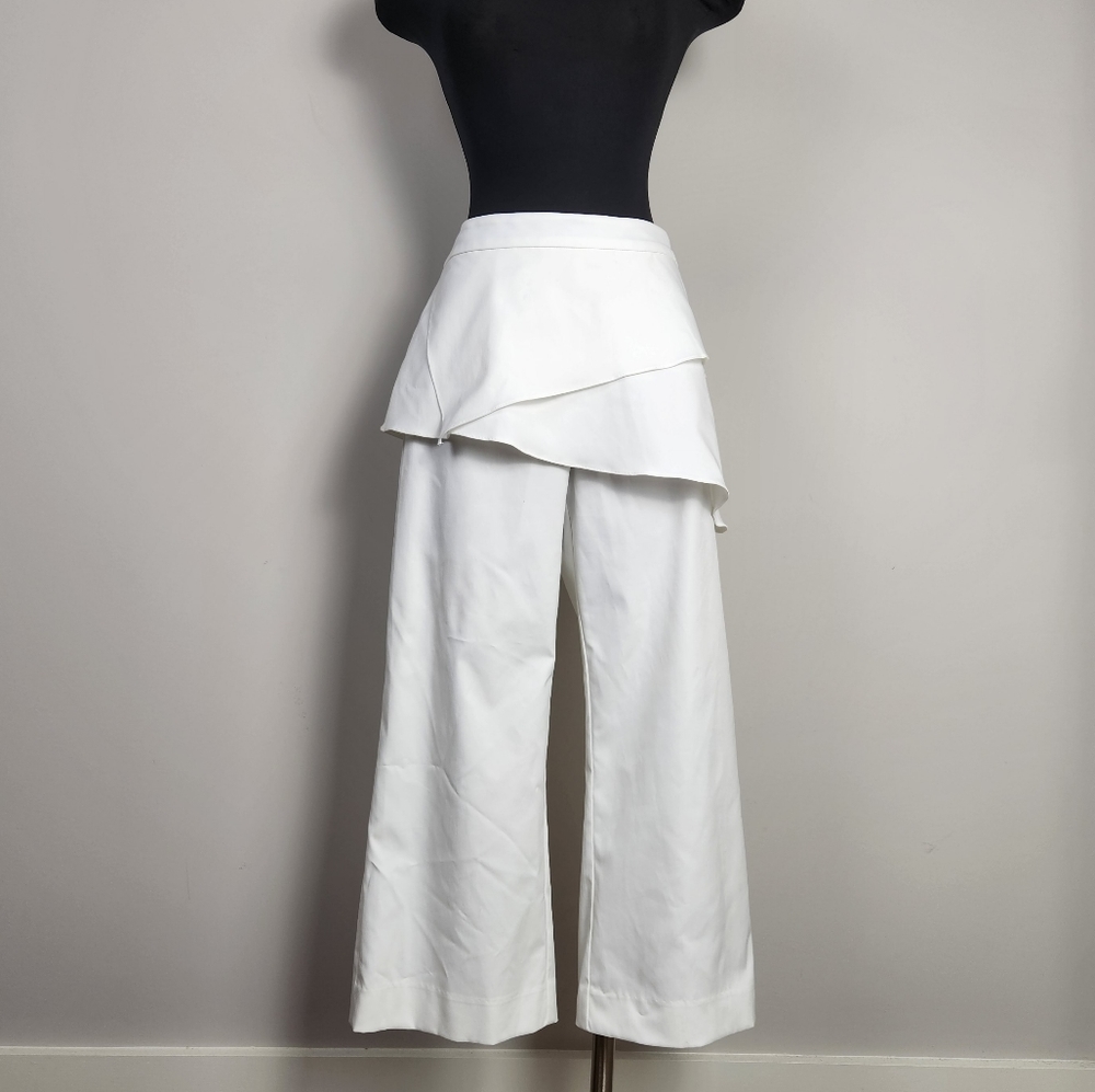 SNIDER "Swirl" skirted cropped pants
